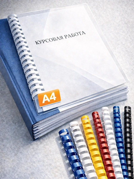 Брошюрование A4 пластиковой пружиной в Пинске